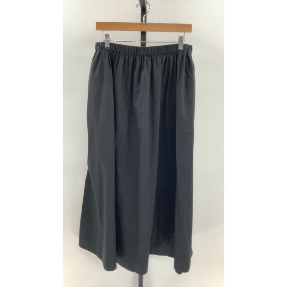 Quince Black Midi Skirt